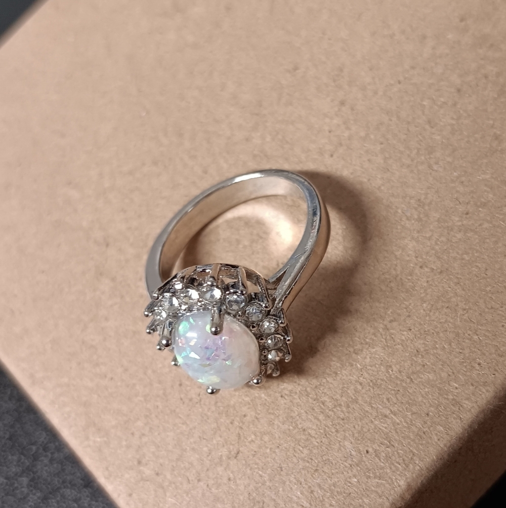 Opal CZ Ring  (NEW) - Picture 8 of 8